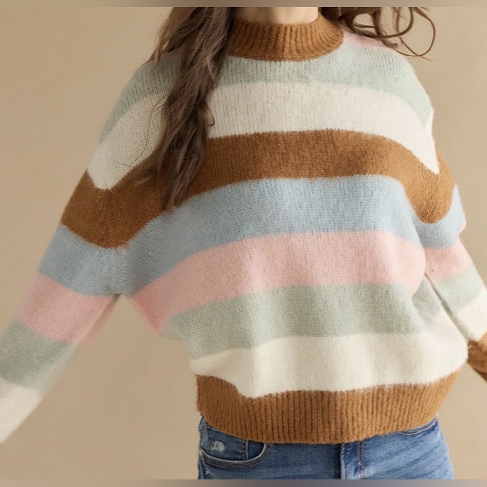Francesca’s - Margie Stripe Pullover Sweater